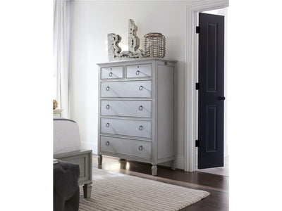 Summer Hill - French Gray - Drawer Chest - Pearl Silver.