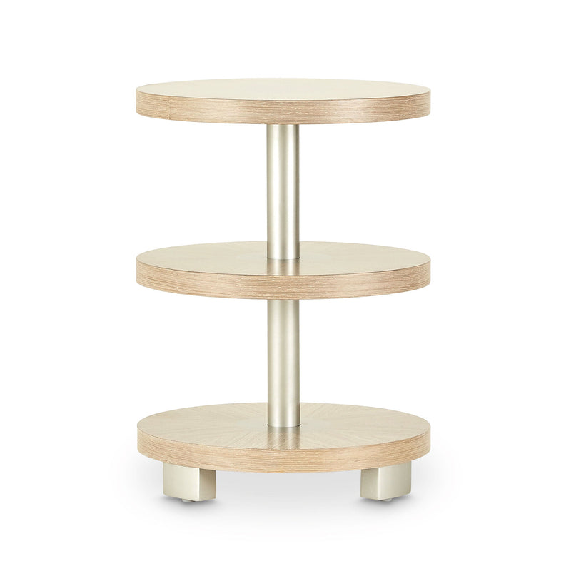 Laguna Ridge - Round Chairside Table - Washed Oak