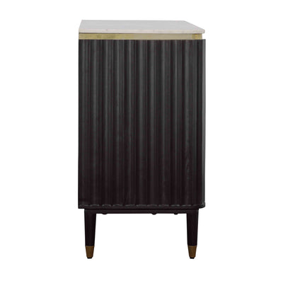 Carlyle - Two Door Bar Cabinet - Black & Gold.