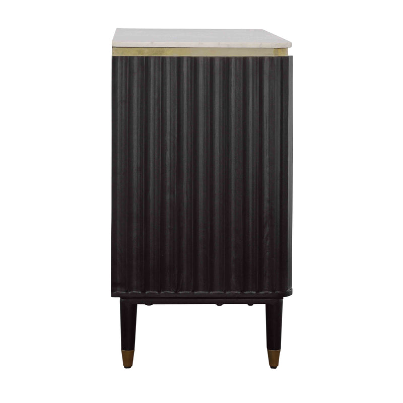 Carlyle - Two Door Bar Cabinet - Black & Gold.