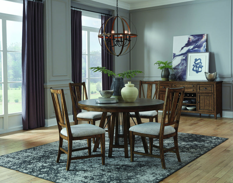 Bay Creek - Round Dining Table - Toasted Nutmeg.