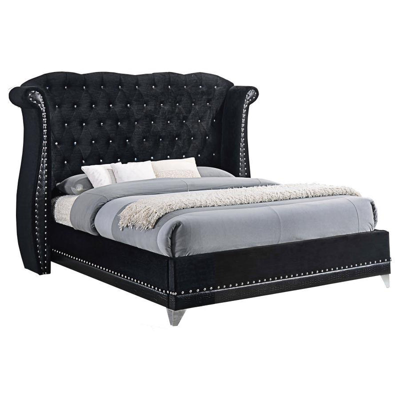 Barzini - Wingback Tufted Bed - Upholstered Beds - Grand Furniture GA