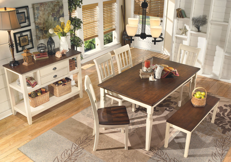 Whitesburg - Brown / Cottage White - Dining Room Server.