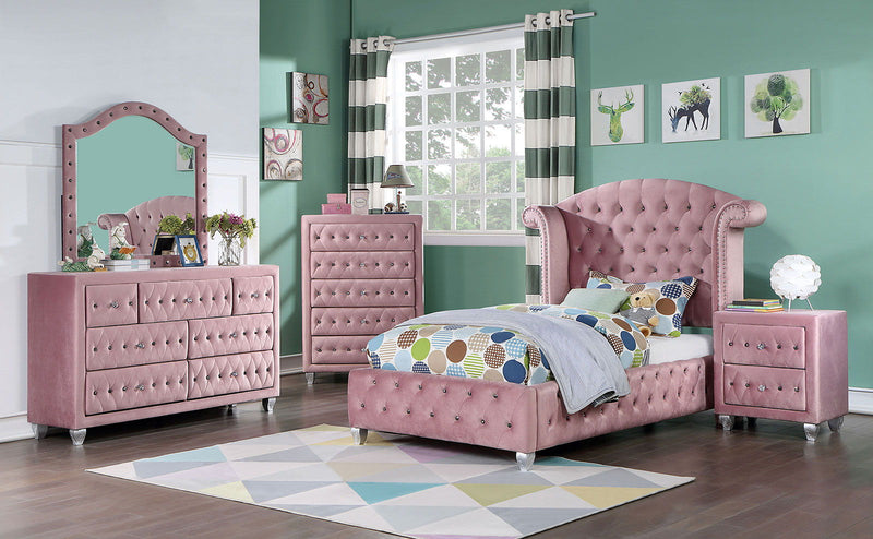 Zohar - Twin Bed - Pink