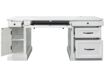 Shoreham - Pedestal Desk - Effortless White