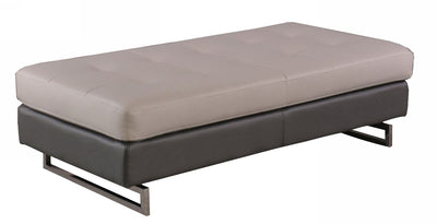 8136 - Two-Tone Ottoman - Beige - Upholstered Ottomans - Grand Furniture GA