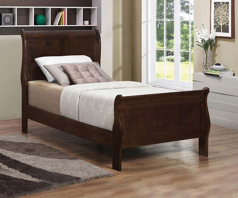 Louis Philippe - Panel Sleigh Bed