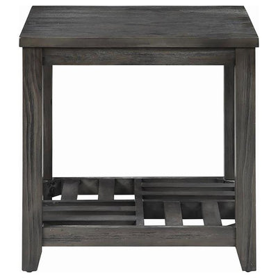 Cliffview - 1-Shelf Rectangular End Table - Grey.