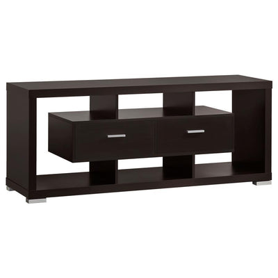 Darien - Geometrical 2-drawer Rectangular TV Console.