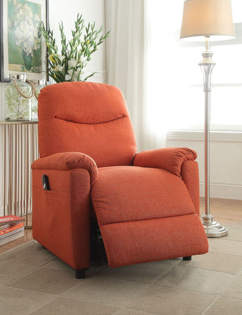 Catina - Recliner - Orange Fabric - Grand Furniture GA