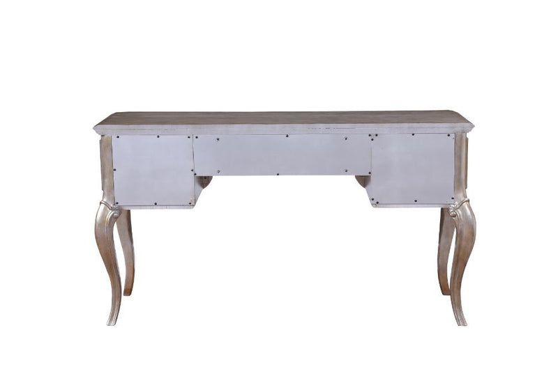 Esteban - Vanity Desk - Mirrored & Antique Champagne Finish - Grand Furniture GA