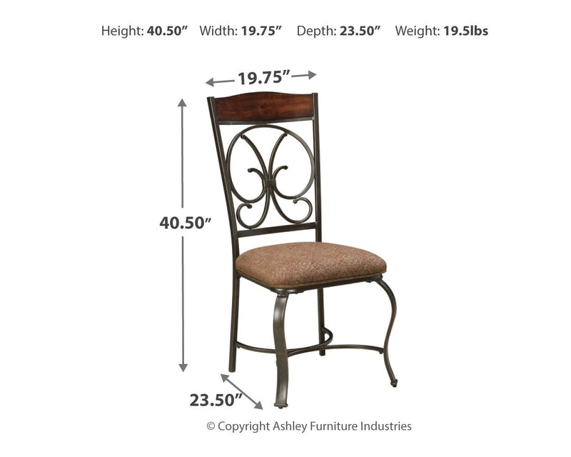 Glambrey - Brown - Dining Uph Side Chair (Set of 4).