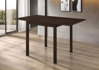 Kelso - Rectangular Dining Table With Drop Leaf - Cappuccino