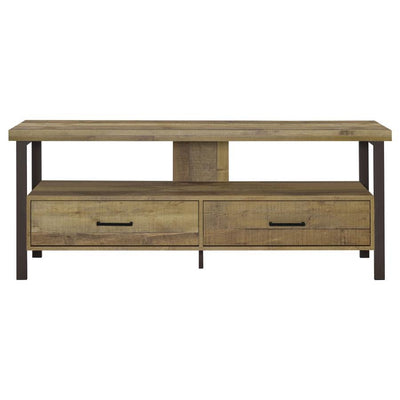 Ruston - 3-drawer Weathered Pine TV Console.