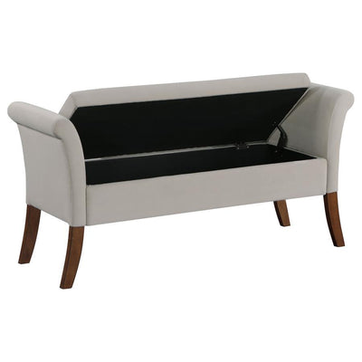 Farrah - Upholstered Rolled Arms Storage Bench