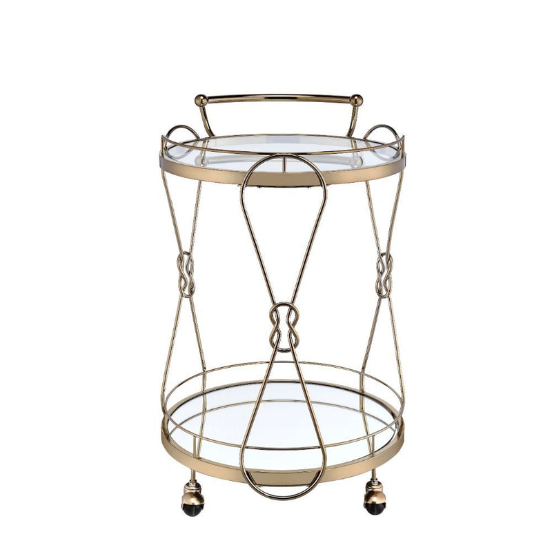 Zekera - Serving Cart - Champagne - Grand Furniture GA