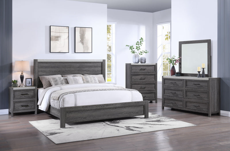 Madsen - Dresser & Mirror - Gray