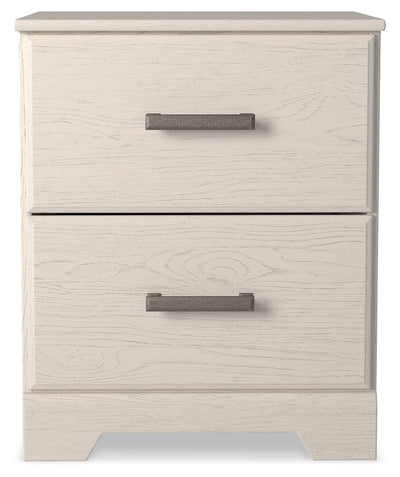 Stelsie - White - Two Drawer Night Stand.