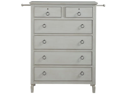 Summer Hill - French Gray - Drawer Chest - Pearl Silver.