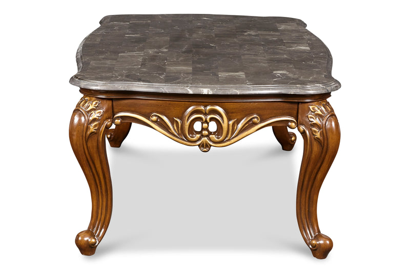 Constantine - Cocktail Table With Top - Taupe Gray / Cherry - Wood