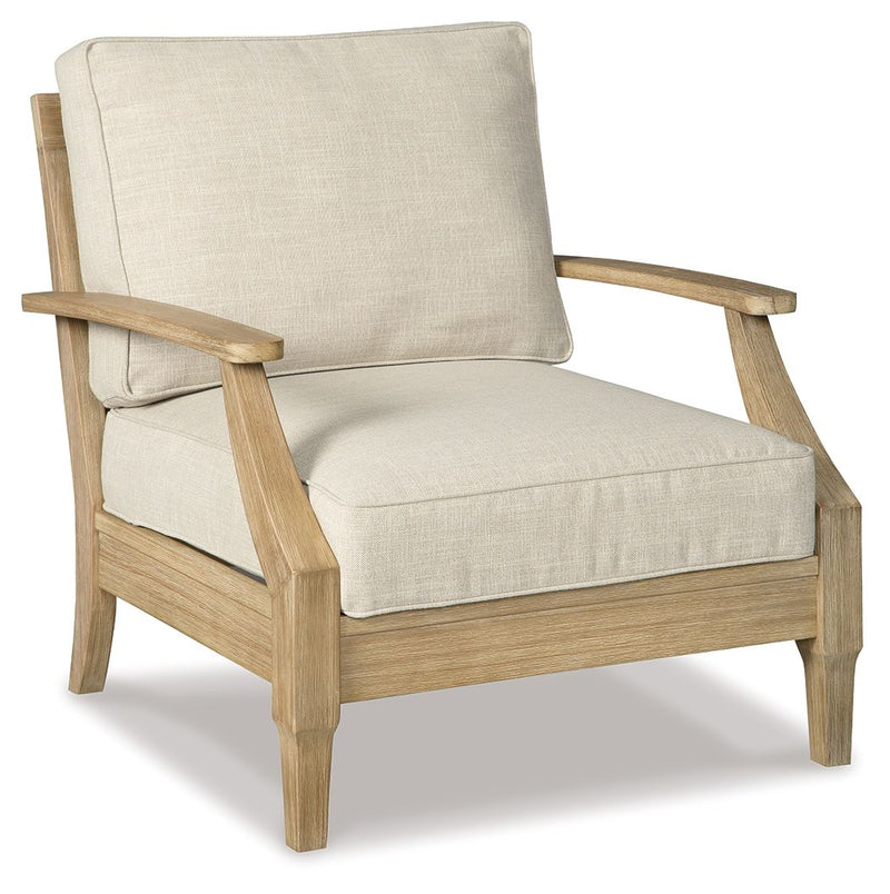 Clare - Beige - Lounge Chair W/Cushion.