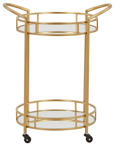 Wynora - Gold - Bar Cart.