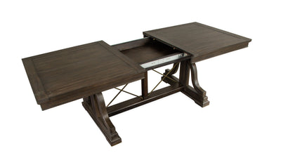 Westley Falls - Trestle Dining Table - Graphite.