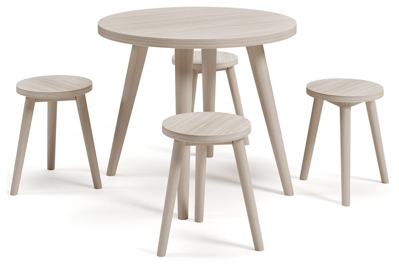 Blariden - Natural - Table Set (Set of 5).