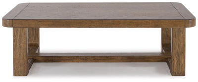 Cabalynn - Light Brown - Rectangular Cocktail Table.