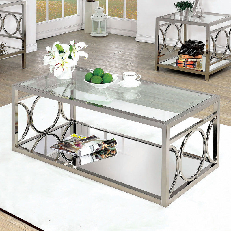 Rylee - Coffee Table - Pearl Silver - Grand Furniture GA