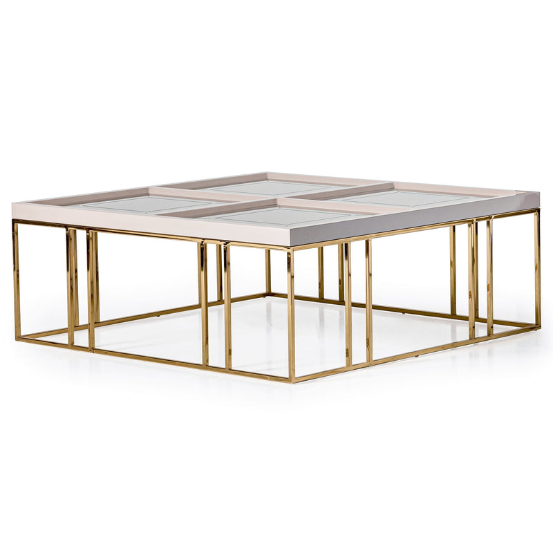 Carmela - Cocktail Table - Shimmer Ivory