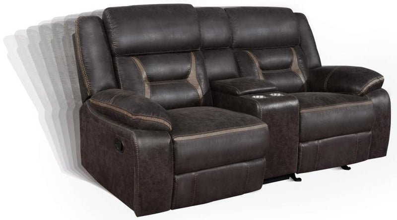 Greer - Glider Loveseat W/ Console