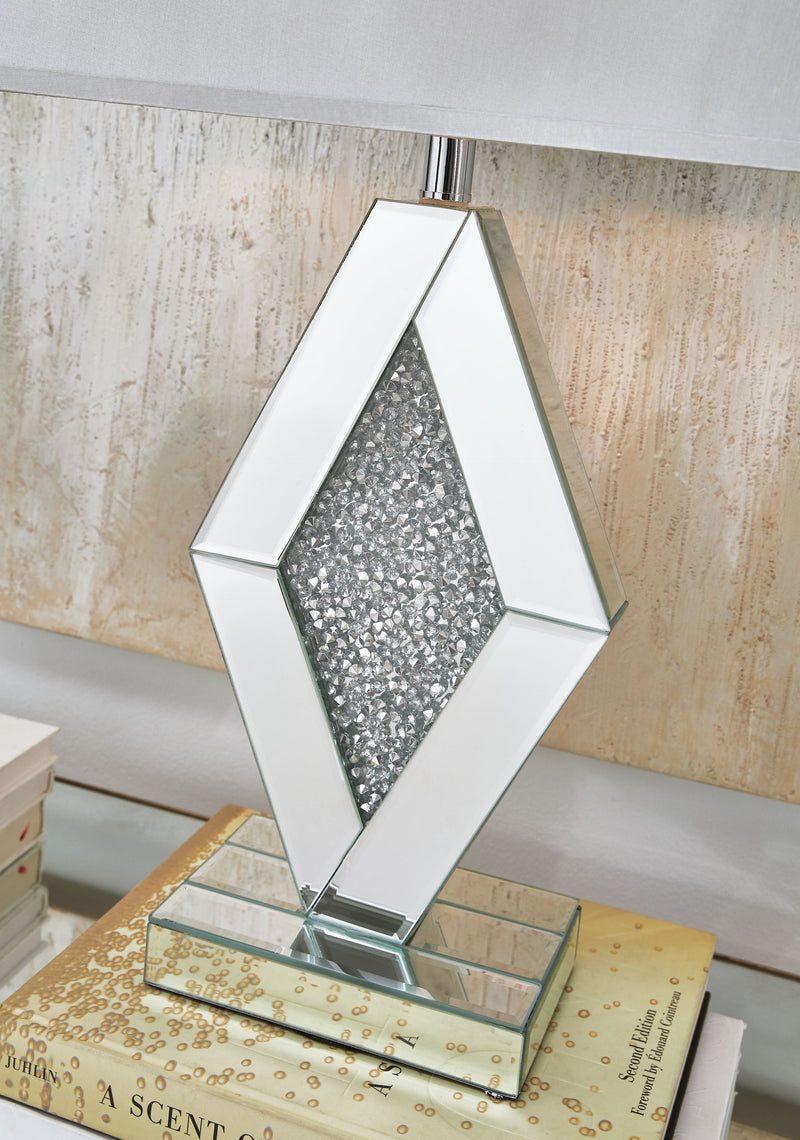 Prunella - Silver Finish - Mirror Table Lamp.