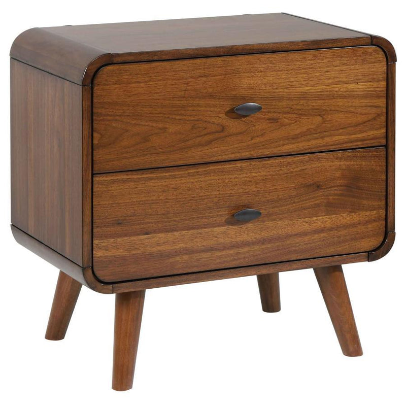 Robyn - 2-Drawer Nightstand - Dark Walnut.