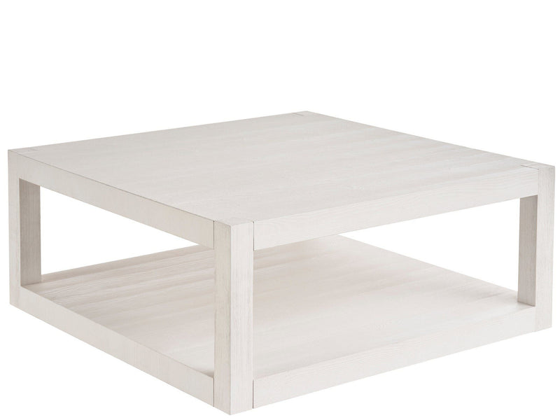 Weekender Coastal Living Home - Hermosa Square Cocktail Table - White