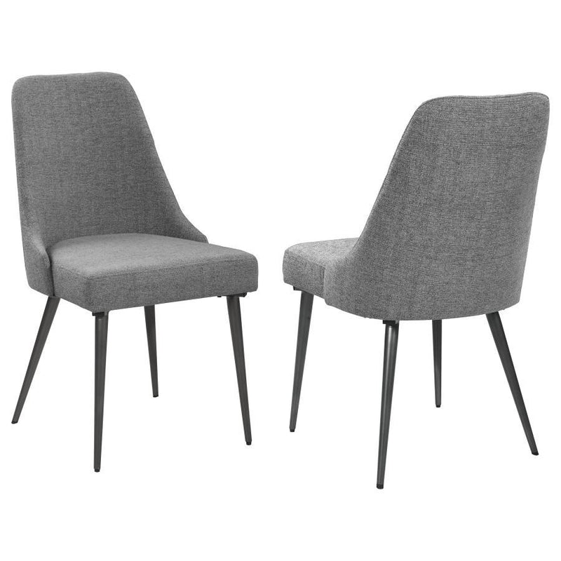 Alan - Upholstered Dining Chairs (Set of 2) - Gray - Grand Furniture GA