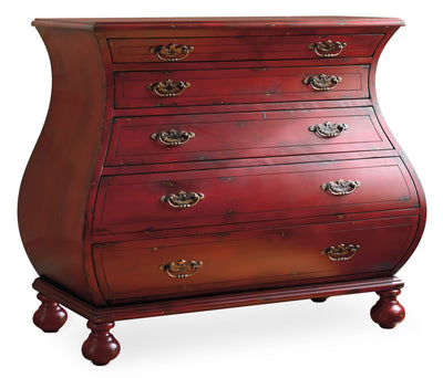 Bombe Chest - Red - Accent Chests - Grand Furniture GA