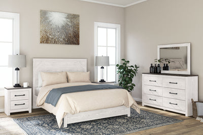 Gerridan - White / Gray - Two Drawer Night Stand.