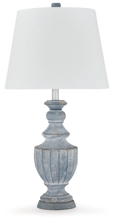 Cylerick - Antique Blue - Terracotta Table Lamp.