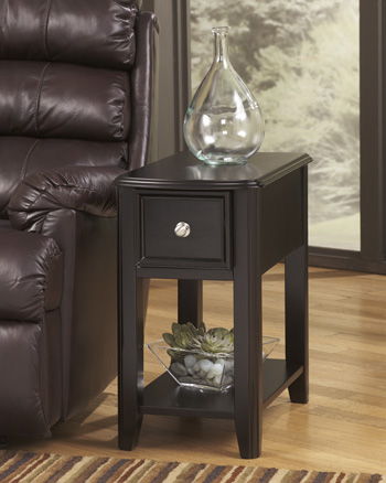 Breegin - Almost Black - Chair Side End Table.