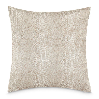 Glamtastic Manning - 19" Square Pillow - Platinum.