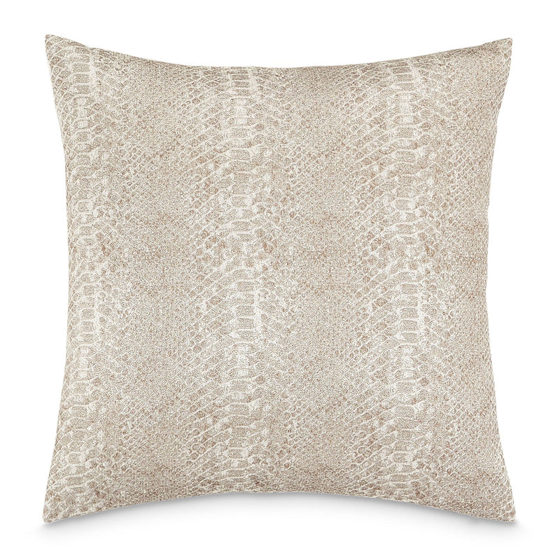 Glamtastic Manning - 19" Square Pillow - Platinum.