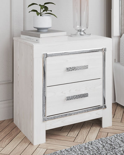 Altyra - White - Two Drawer Night Stand.