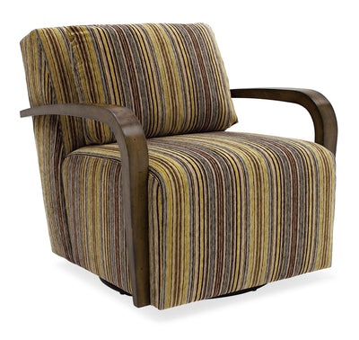 Corley - Exposed Wood Swivel Chair