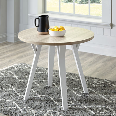 Grannen - White - Round Dining Table.