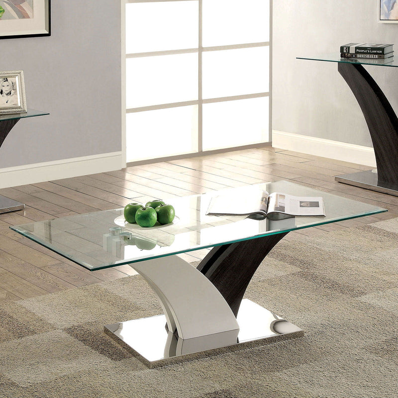 Sloane - Coffee Table - White / Dark Gray - Grand Furniture GA