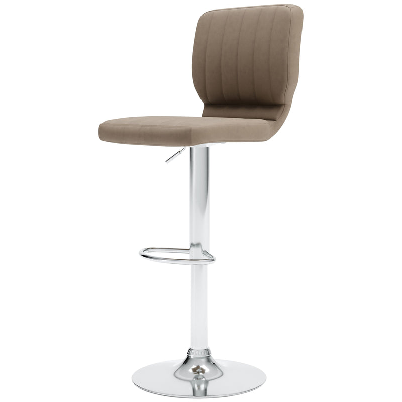 Pollzen - Tall Upholstered Swivel Barstool (Set of 2)