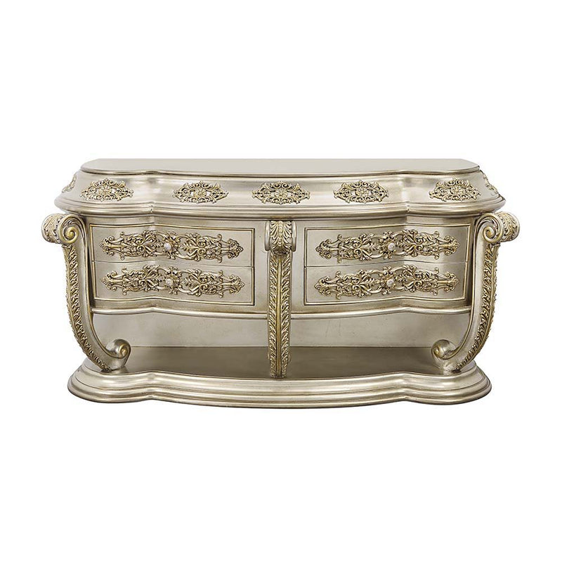 Danae - Server - Champagne & Gold Finish - Grand Furniture GA