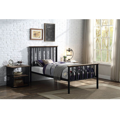 Zudora - Twin Bed - Black.