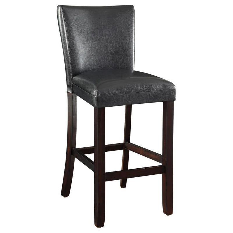 Alberton - Upholstered Bar Stools (Set of 2) - Black And Cappuccino - Stool Sets - Grand Furniture GA